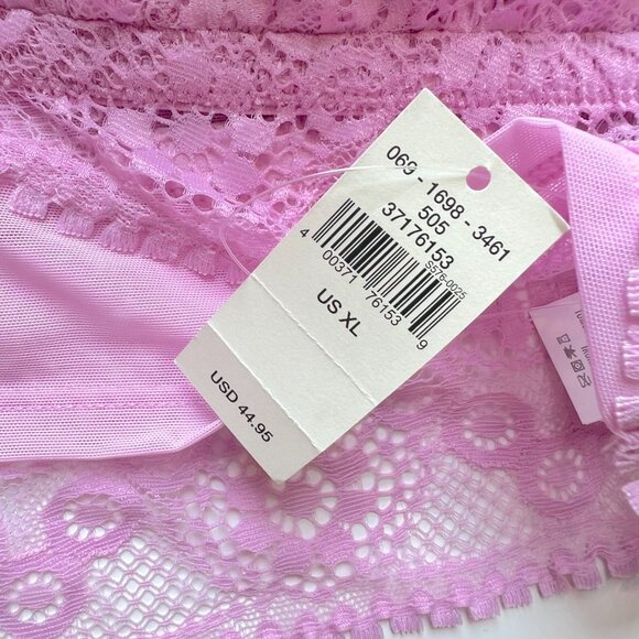 NWT Aerie Joy Lace Padded Longline Bralette Violet Willow Size XL NEW - Picture 6 of 12